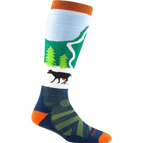 Youth Darn Tough Pow Cow OTC Midweight with Cushion Sock