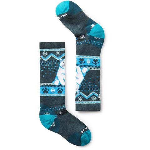 Kids Wintersport Full Cushion Polar Bear Pattern OTC Socks