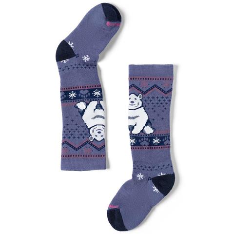 Kids Wintersport Full Cushion Polar Bear Pattern OTC Socks