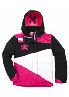 'Girls Julius Zig-Zag Insulated Jacket (Black) - Studio Shot                                                                                                                                           