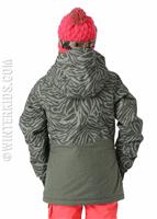 Girls Scarlet Insulated Jacket - Tiger Army Print - 686 Girls Scarlet Insulated Jacket - winterkids.mom                                                                                                   