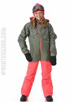 Girls Scarlet Insulated Jacket - Tiger Army Print - 686 Girls Scarlet Insulated Jacket - winterkids.mom                                                                                                   
