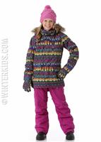 Girls Aubrey Parka Jacket - Figaro Stripe - Burton Girls Aubrey Parka Jacket - winterkids.mom                                                                                                     