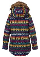 Girls Aubrey Parka Jacket - Figaro Stripe - Burton Girls Aubrey Parka Jacket - winterkids.mom                                                                                                     