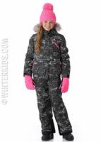 Girls Lola Jacket - Sequins Black Print / Bryte Bubblegum - Spyder Girls Lola Jacket - winterkids.mom                                                                                                             