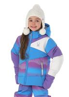 Bitsy Duffy Puff Jacket - French Blue / Grape Star Print / Iris - Spyder Bitsy Duffy Puff Jacket - winterkids.mom                                                                                                       