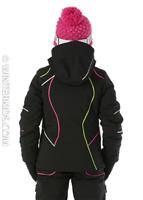Girls Tresh Jacket - Black / White / Fresh - Spyder Girls Tresh Jacket - winterkids.mom                                                                                                            