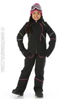 Girls Tresh Jacket - Black / White / Fresh - Spyder Girls Tresh Jacket - winterkids.mom                                                                                                            