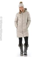 Jordan Long Down Coat - Champagne - Nils Jordan Long Down Coat - WinterWomen.com                                                                                                          