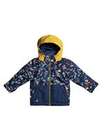 Toddler Little Mission Jacket - Insignia Blue Snow Aloha (BSN6) - Quiksilver Toddler Little Mission Jacket - winterkids.mom                                                                                             