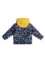 Toddler Little Mission Jacket - Insignia Blue Snow Aloha (BSN6) - Quiksilver Toddler Little Mission Jacket - winterkids.mom                                                                                             