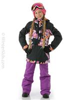 Presence Parka Girl Jacket - True Black Jorja (KVJ3) - Roxy Presence Parka Girl Jacket - WninterKids.com                                                                                                     