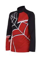 Boys Web Zip T-Neck - Volcano - Spyder Boys Web Zip T-Neck - winterkids.mom                                                                                                           