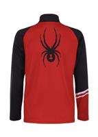 Boys Web Zip T-Neck - Volcano - Spyder Boys Web Zip T-Neck - winterkids.mom                                                                                                           