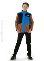 Boys Forrest Mixed Media FZ Jacket - Pinecone Brown - TNF Boys Forrest Mixed Media FZ Jacket - winterkids.mom                                                                                               