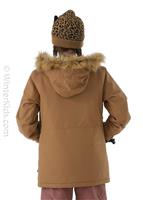 Girls So Minty Insulated Jacket - Coffee - Volcom Girls So Minty Insulated Jacket - winterkids.mom                                                                                               