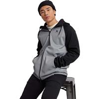 Men's Crown Weatherproof Full-Zip Fleece - Gray Heather / True Black