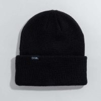 Headwear Wayne Beanie - Classic Cuffed Knit Winter Hat - Black