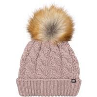 Girls Knit Pom Beanie - Dusty Mauve