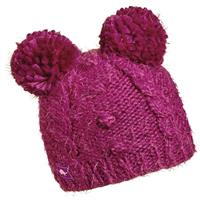 Youth Fluff Balls Beanie - Fuchsia