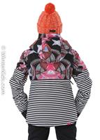 Frozen Flow Girl Jacket - Roxy Frozen Flower Girl Jacket - winterkids.mom                                                                                                       