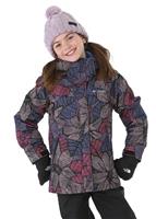 Girls Bugaboo II 3-in-1 Jacket - Arctic Blue Flower Doodle -                                                                                                                                                       