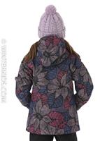 Girls Bugaboo II 3-in-1 Jacket - Arctic Blue Flower Doodle -                                                                                                                                                       