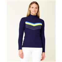 Women's Poppy Mock Tneck Sweater - Navy (413)