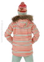 Girls Bennett Jacket - Pink Dahlia Scribble - Girl's Bennett Jacket                                                                                                                                 