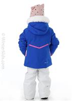 Toddler Girls Katelyn Jacket W/ Faux Fur - Iris Blue (20162) - Toddler Girls Katelyn Jacket W/ Faux Fur - winterkids.mom                                                                                             