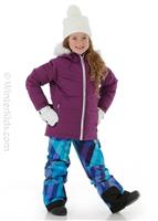 Girl's Sage Jacket - Plum - Sunice Girls Sage Jacket - winterkids.mom                                                                                                             