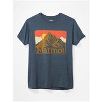 Men's Mountain Peaks Tee SS - Navy Heather - Men's Mountain Peaks Tee SS - Wintermen.com                                                                                                           