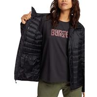 Women's Evergreen Down Collar Jacket - True Black - Women's Evergreen Down Hooded Jacket                                                                                                                  