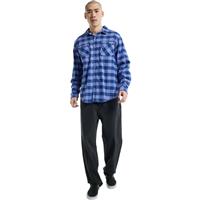 Men's Favorite Long Sleeve Flannel - Slate Blue Buffalo Plaid
