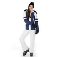 Women's Gstaad Faux Fur Parka - Navy / White