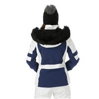 Women's Gstaad Faux Fur Parka - Navy / White