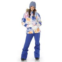 Women's Roxy Jet Ski Jacket - Bright White Pansy Pansy (WBB4)