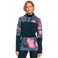Women's Roxy Winter Valley Pullover Hoodie - True Black Pansy Pansy (KVJ2)
