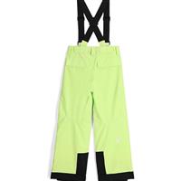 Boys Insulated Snow Bib Overalls - Lime Ice
