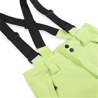 Boys Insulated Snow Bib Overalls - Lime Ice