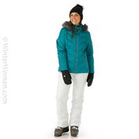 Women's Cervinia Faux Fur Parka - Emerald -                                                                                                                                                       