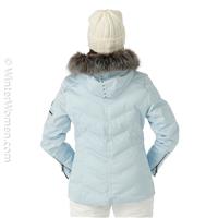 Women's Cervinia Faux Fur Parka - Ice Blue -                                                                                                                                                       