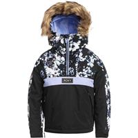 Girls Shelter Girl Jacket - True Black Black Flowers (KVJ1)