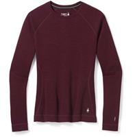 Women's Merino 250 Base Layer Crew - Black Cherry Heather