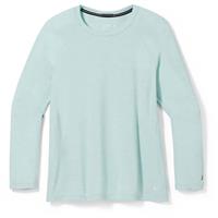 Women's Classic Thermal Merino Base Layer Crew Plus - Bleached Aqua Heather