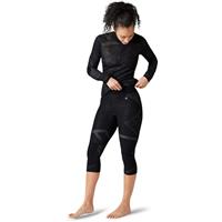 Women's Intraknit Thermal Merino Base Layer 3/4 Bottom - Black / White