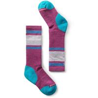 Kids Wintersport Full Cushion Stripe OTC Socks - Meadow Mauve