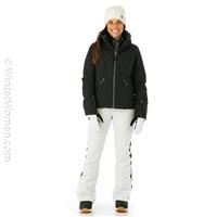 Women's Pinnacle GTX Infinium Down Jacket No Faux Fur - Black -                                                                                                                                                       