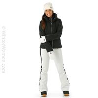 Women's Pinnacle GTX Infinium Down Jacket No Faux Fur - Black -                                                                                                                                                       