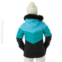 Girls Nola Jacket - Aqua / Tropical Green / Black -                                                                                                                                                       